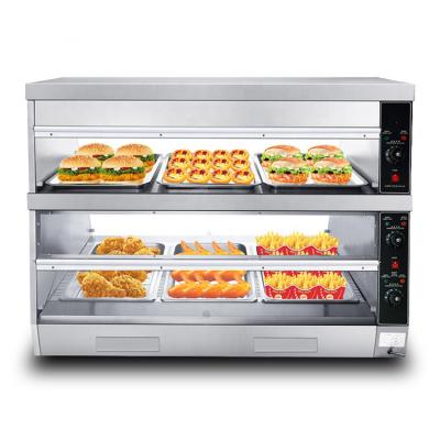 China Commercial Kitchen Fried Chicken Food Display Warmer 1220*760*850mm Hot Food Showcase for sale