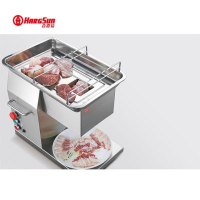 China Easy Control Fresh Meat Cutting Machine 500kg/h 39kg for fast food for sale