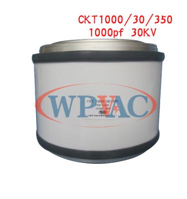 China High Reliability Vacuum Capacitor Switch Fixed Type CKT1000/30/350 1000pf 35KV for sale