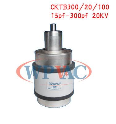 China 15~300pf 20KV Vacuum Variable Capacitor CKTB300/20/100 For Solar Panels Using for sale