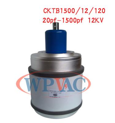 China High Voltage Variable Ceramic Vacuum Capacitor 20~1500pf 12KV CKTB1500/12/120 for sale
