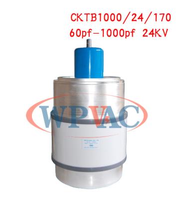 중국 방송 통신 장비를 위한 60~1000pf 24KV 진공 변하기 쉬운 축전기 판매용