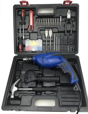 China 13mm Impact Drill Machine Complete with 138 piece Kit Smart Household Tool Set 710w for sale