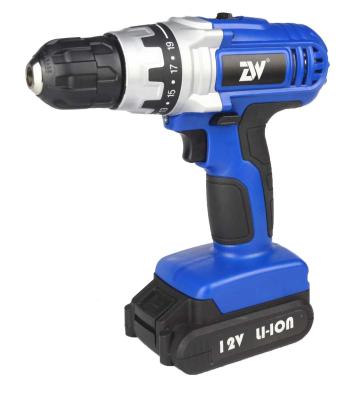 China Lithium Power Tools DIY Cordless Electric Drill Driver 12 Volt / 14.4v with Li-ion 1.3Ah Battery for sale