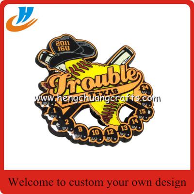 China HC laple pins factory custom metal pins,baseball lapel badge with logo for sale