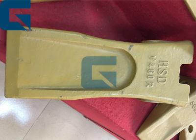 China Mini dientes amarillos del cubo del excavador de EC460R, dientes picadores del cubo del hierro en venta