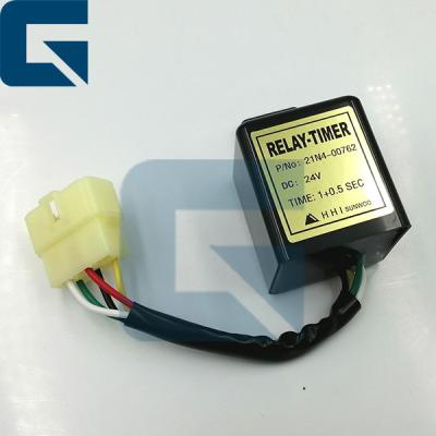 China Hydraulic 21N4-00762 21N400762 24V Time Relay For R210-7 R220-7 Excavator Electric Parts for sale