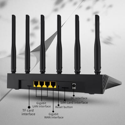China 1800Mbps 2T2R 256M RAM Dual Dand WIFI6 Router 1WAN 3LAN SIM Card LTE 4G 5G Wifi 6 Router for sale