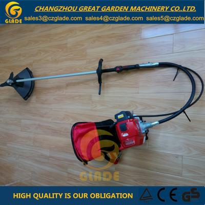 China Japan 2 Strokes 45.4cc Engine Backpack Grass Trimmer Gasoline Grass Cutter for sale