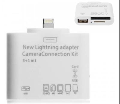 China Ipad/IPod/equipo de iluminación 5 de la conexión de la cámara de IPhone 5 en 1 accesorio del iPhone de Apple en venta