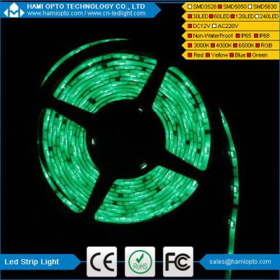 China SMD5050 5M Green Waterproof LED Strip 150 LEDs Light Flexible 30led/M for sale