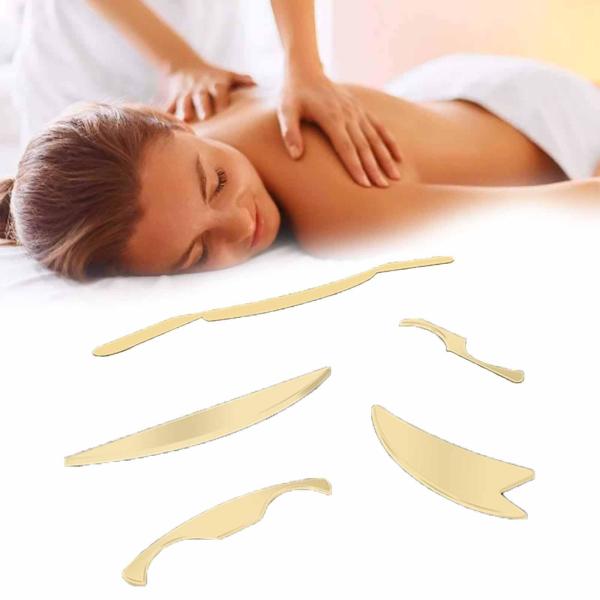 Quality Brass Gua Sha Muscle Massage Scraper Tool Back Leg Arm Acupoints Soft Tissue for sale