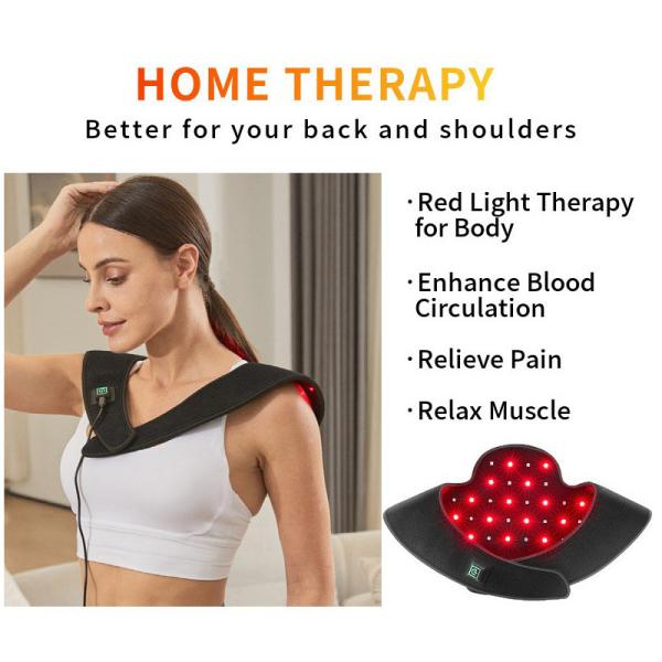 Quality 660nm 850nm Neck Pain Rehab Device Wearable Light Therapy Wrap Back Muscle Pain for sale