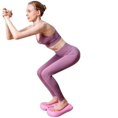 China Home Weight Loss Inflatable Yoga Balance Board Female Fitness Equipment for sale