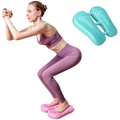 China Air Balance Cushion Board Yoga Inflatable Stepper PVC Multifunctional Inflatable Balance Stepper for sale