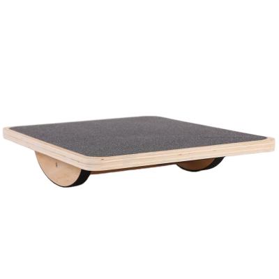 China Core Strength Posture Stability Timber Wooden Balance Board Trainer for sale