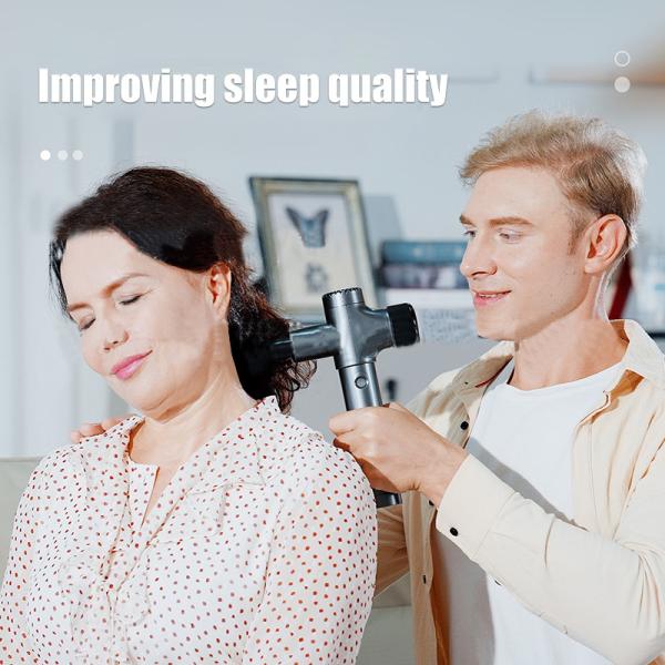 Quality Handle impact massage gun deep tissue muscle back massager handheld pain relief for sale