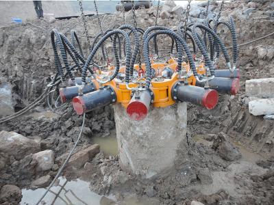 China 600kN Hydraulische Ronde Concrete Snijmachine 30L/min van de staafdruk Maximum Enige Cilinderstroom Te koop