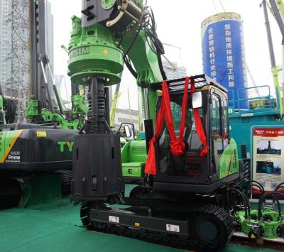 China Speed of rotation 7~40 rpm,Torque 32/42 KN.m, CE Small Rotary Driling Rig / Innovativly Research  Machine TYSIM KR40A for sale