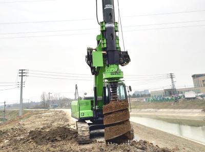 China KR50 Hydraulic Piling Rig Machine Hire with excavator drilling attachment max depth 24m for sale