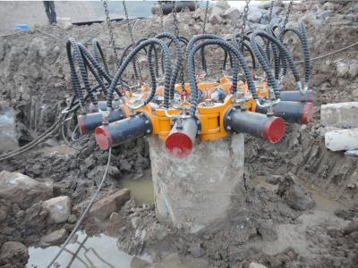 China TYSIM KP380A Round Hydraulic Pile Breaker Construction Equipment for Concrete Pile Crushing for sale