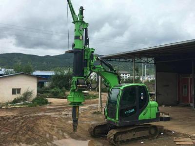 China Bau-Schicht bohrte Stapelanlagenmaschine, Stapel-treibendes Maschinerie-mini hydraulische Anhäufungs-Anlagen-maximales Drehmoment 40kNm zu verkaufen