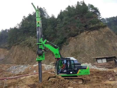 China Stable Ground Bored Hole Pile Driving Machine KR50A Green Color Max. Drilling Diameter  1200 Mm Max. Drilling Depth 24 M for sale