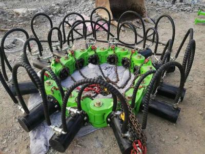 China Round Or Square Concrete Hydraulic Pile Cutter With Green Or Yellow Color for sale