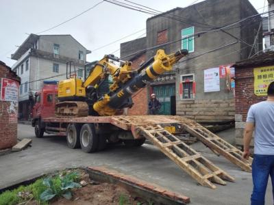 China Small Rotary Hydraulic Piling Rig Attachment Attached With Excavator for sale