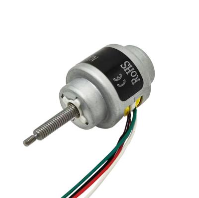 China VSM20B-048S non-captive linear stepper motor with run through lead screw shaft for sale
