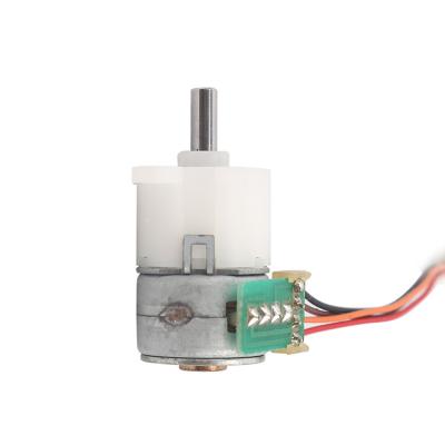 China 15BY45 5V Gear Ratio 1:50 Plastic Gear 15mm Geared Stepper Motor 2 Phase 4 Wires 18°Stepper Motor With Gear Box for sale