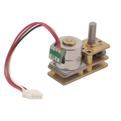 China 2 Phase 4 Wires 10mm Micro Metal Gearmotor Stepper Motor With Metal Gear Box SM10-817G for sale