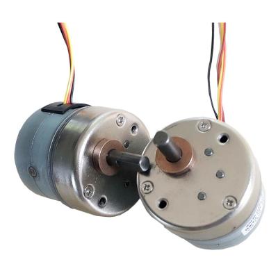 China High Efficiency 12v Dc Metal Geared Stepper Motor 7.5 Step Angle PM ROHS Certification for sale