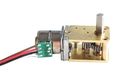 China 10mm 2 Phase 4 Wire Mini Dc Geared Stepper Motor For Ip Camera 40 Ohm DC 5.0V for sale