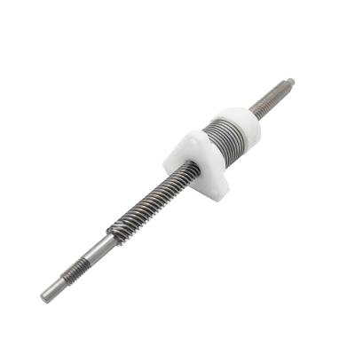 China Anti Backlash Nut Trapezoidal Lead Screw For High Precise Hybrid Stepper Motor for sale