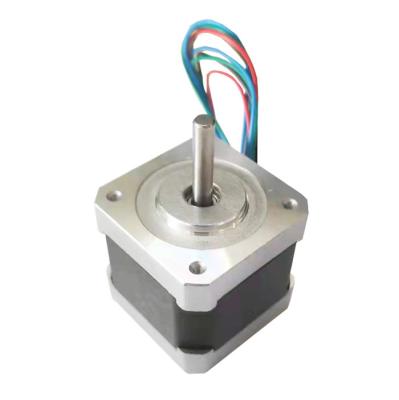 China 12 V NEMA17 Hybrid Stepper Motor Length 1.8 Degree With D Shaft for Engineering Vehicle、CNC Engraving Machine for sale