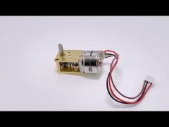 18 Degree Step Angle Micro Stepper Motor 15mm Diameter With Worm Gear Box