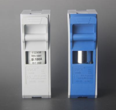 China Control blanco y tenedor protector del fusible de DC del dispositivo que cambia 22*58m m 500V 15amp 25A en venta