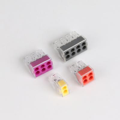China 400V 24A 18-12AWG Orange Push In Wire Connectors VSC-1 Type for sale