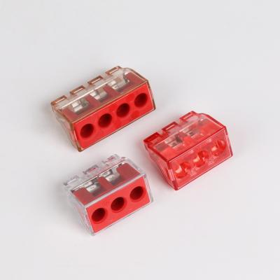 China Brown And Red 41A 4 Wire Splice Connector 14 Awg Wire Connector VSC-D Type for sale