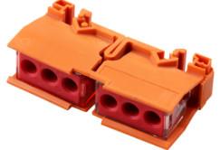 China High Performance Orange Compact Wire Connector For Installation On DIN35 Guide Rail for sale