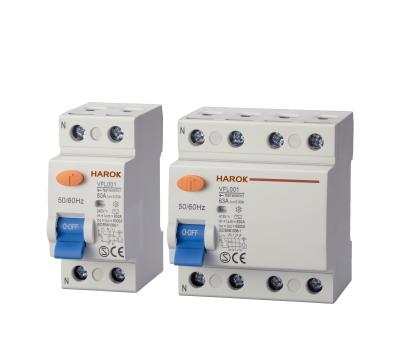 China 50/60Hz 2P 4P Electrical Residual Current Circuit Breaker RCCB For Water Heater for sale