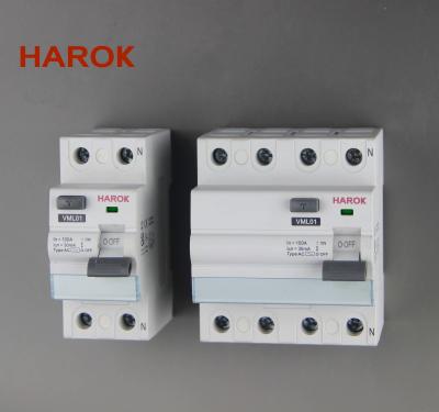 China VML01 Earth Leakage Circuit Breaker Type A Type AC Type ASi for sale