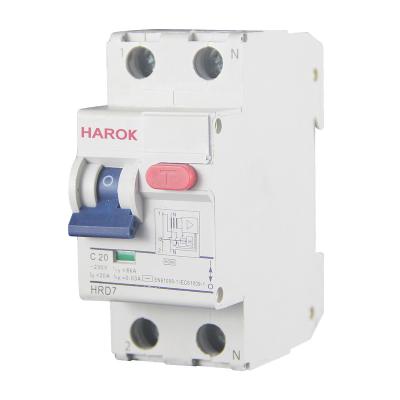 China HRD7 UL Listed 1 Pole 2 Pole 3 Pole 4 Pole 30A GFCI Ground Fault Circuit Breaker Electromagnetic TYPE B for sale