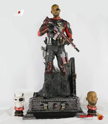 China Deadshot Custom Batman Resin Statue Meticulously Crafted for sale