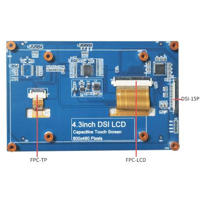 China CTP 4.3 Inch HDMI Raspberry Pi Dsi Display 800x480 Full Viewing Angle for sale