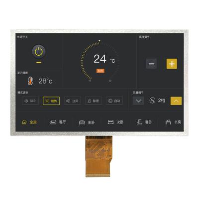 China 7 Inch 40 Pin LVDS TFT LCD Display CTP Optional 1024x600 Pixel Screen for sale