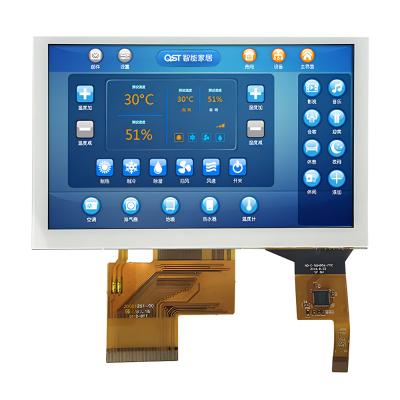 中国 800x480 RGB TFT LCD 5インチ、容量性PCAPの写し出された容量性タッチ パネル 販売のため