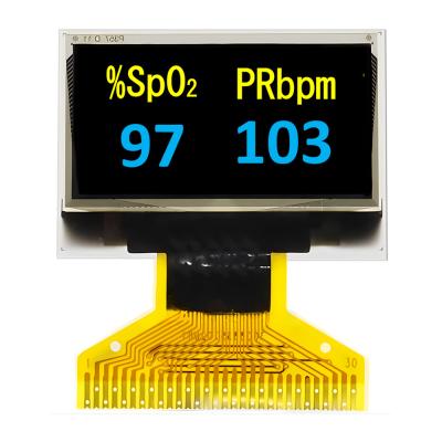 Chine Dual couleur jaune + bleu 0,96 pouces écran OLED mince Interface SPI à vendre