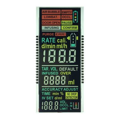 China Mini 7 Segment LCD Display Module VA TN 36 Pins For Time Digit Front Glass Display for sale
